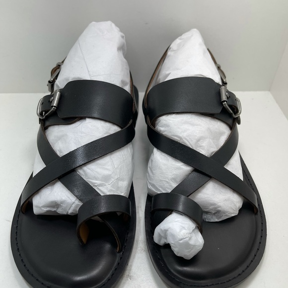BNIB Patricia Nash leather sandal Black 7 - Picture 2 of 9